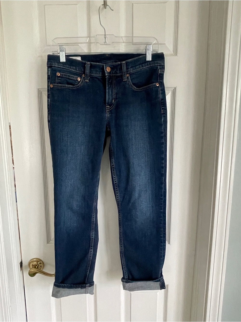 GAP Women's Dark Blue Boyfriend Jeans